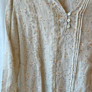 Cynthia Rowley 100% Linen Top